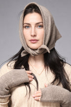 Cashmere triangle shawl