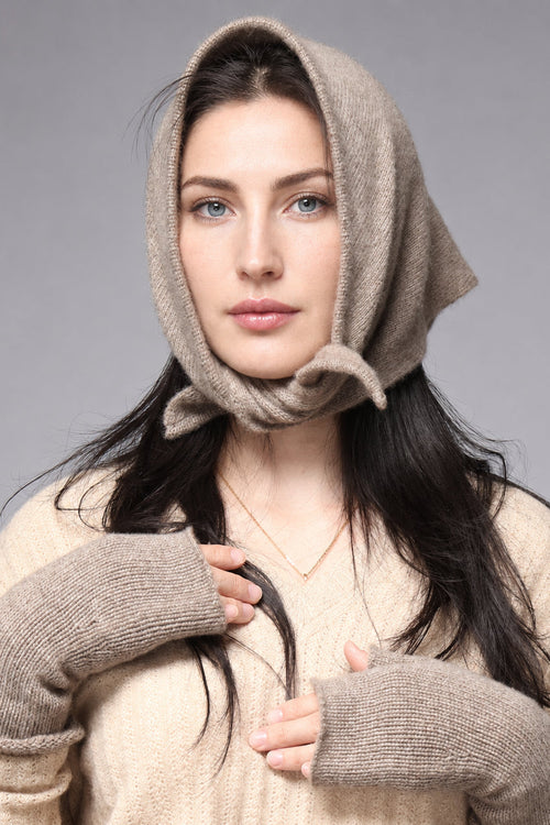 Cashmere triangle shawl